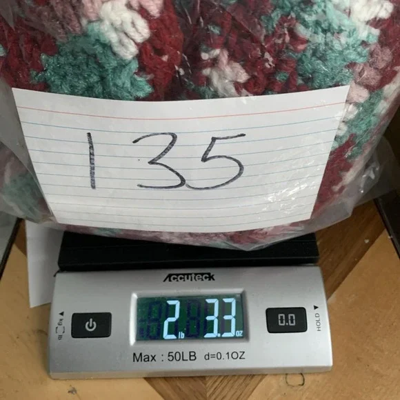 Vintage 70s Handmade Sweater Granny Geometric Multicolored 2XL Afghan Style - Picture 7 of 7